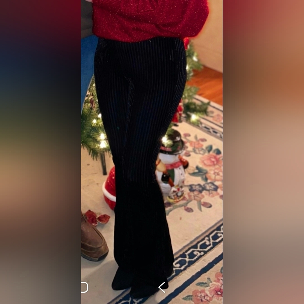 Black Pinstripe Pants
